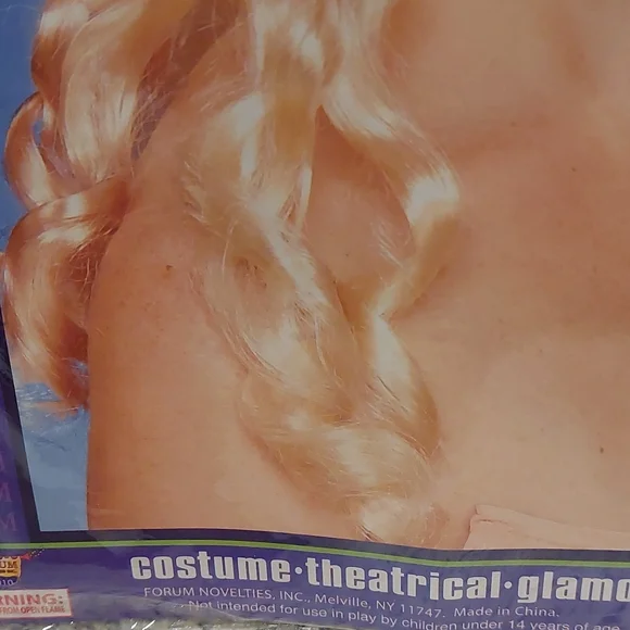 Women's blonde flora fairy wig for adults only - Picture 3 of 6